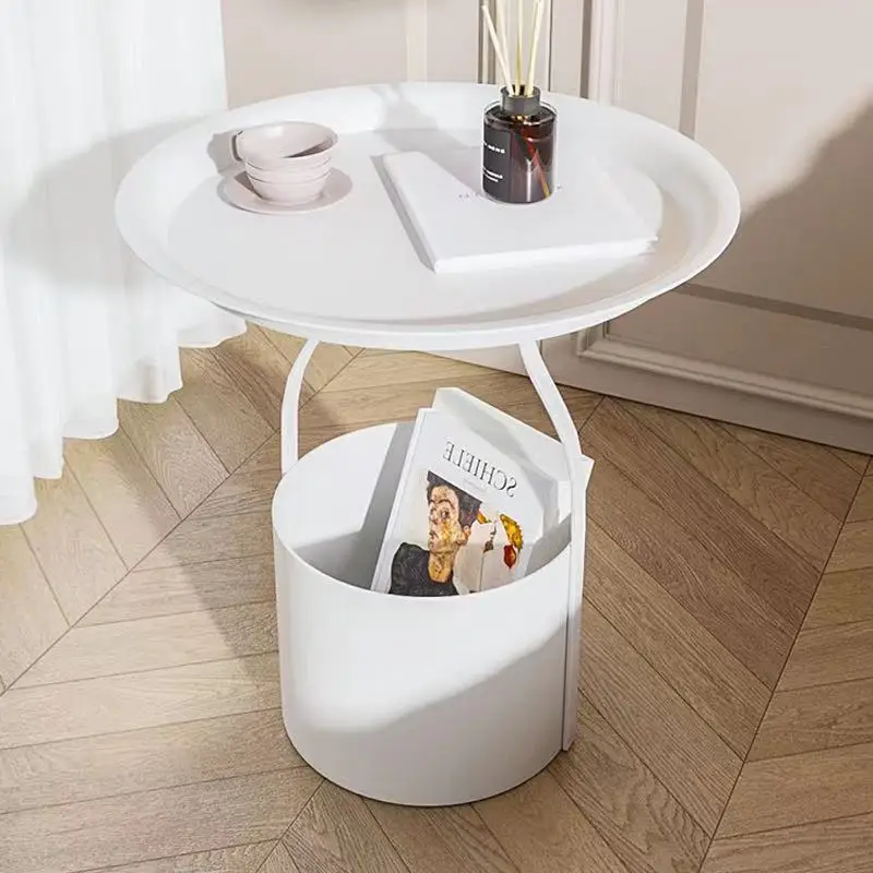SWT Modern Nordic Minimalist Black Round Metal Side Tray Top End Table with Storage
SWT Modern Nordic Minimalist Black Round Metal Side Tray Top End Table with Storage