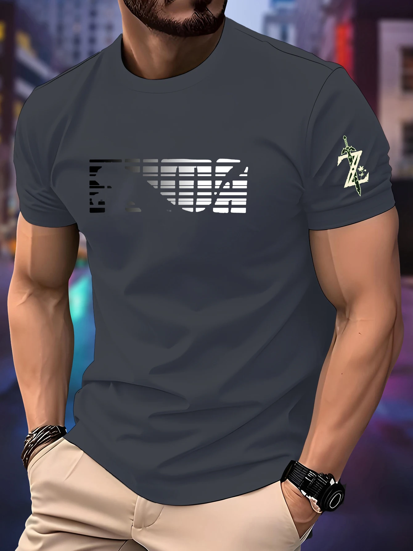 New Round Neck Running T-shirt Men Spring / Summer Thin Top print Quick Dry Short Sleeve Breathable Fitness Sports T-shirt Wear
New Round Neck Running T-shirt Men Spring / Summer Thin Top print Quick Dry Short Sleeve Breathable Fitness Sports T-shirt Wear
