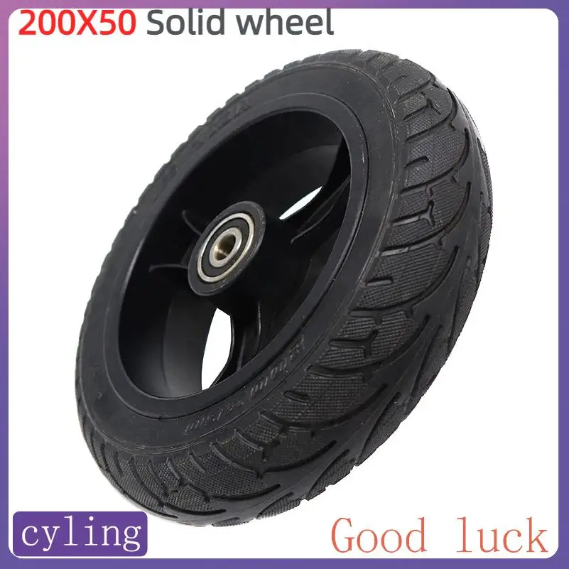 8-inch 200x50 alloy wheel hub tire, 200 * 50 solid wheel tire suitable for electric scooter accessories
8-inch 200x50 alloy wheel hub tire, 200 * 50 solid wheel tire suitable for electric scooter accessories