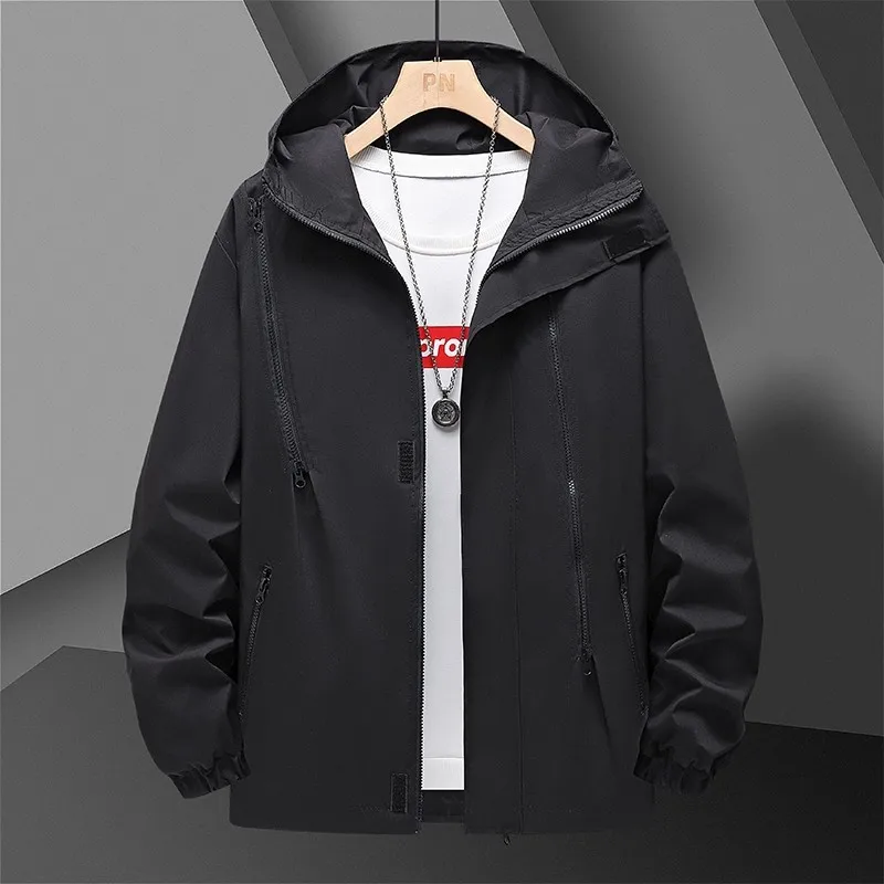 Мужская куртка для активного отдыха в американском стиле: ветрозащитный и водонепроницаемый костюм для альпинизма, весна-осень, модный, с капюшоном, на молнии
Мужская куртка для активного отдыха в американском стиле: ветрозащитный и водонепроницаемый костюм для альпинизма, весна-осень, модный, с капюшоном, на молнии