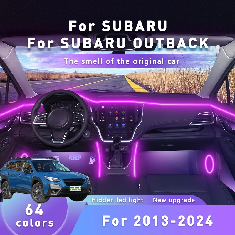 FILIPLI для SUBARU OUTBACK 2022, акриловая лента для салона автомобиля «сделай сам», многоцветная светодиодная лента для салона автомобиля с управлением через Bluetooth
FILIPLI для SUBARU OUTBACK 2022, акриловая лента для салона автомобиля «сделай сам», многоцветная светодиодная лента для салона автомобиля с управлением через Bluetooth