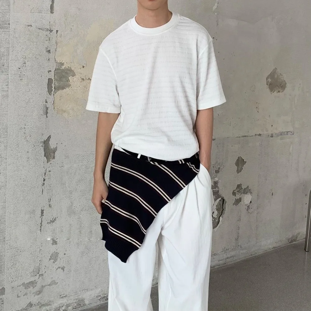 Fashion Classic Men Knitted Shawl Wraps Cloak Stripe Scarf Korean Style Knotted Fake Collar Wraps Clothes Decoration
Fashion Classic Men Knitted Shawl Wraps Cloak Stripe Scarf Korean Style Knotted Fake Collar Wraps Clothes Decoration