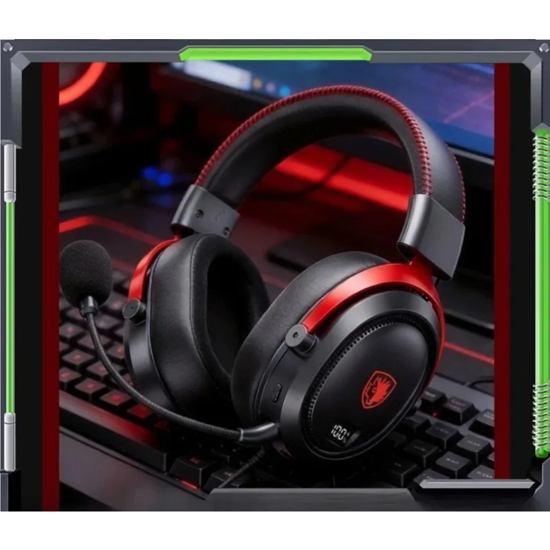 SADES Hunting 812 Wireless Headphones Four Mode Hi-res Low Latency 290g Lightweight Ergonomics FPS Esports Gaming Headset
SADES Hunting 812 Wireless Headphones Four Mode Hi-res Low Latency 290g Lightweight Ergonomics FPS Esports Gaming Headset