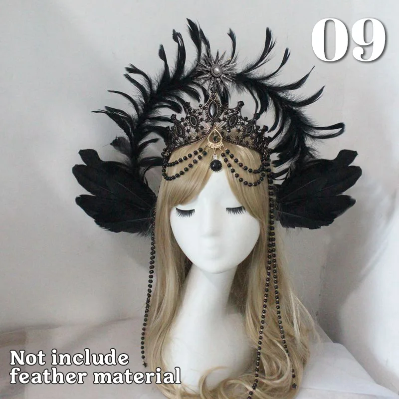 Gothic Lolita Crown Headpiece KC Headdress Baroque Style Goddess Headband Headdress Lolita Tiara DIY Hair Accessories
Gothic Lolita Crown Headpiece KC Headdress Baroque Style Goddess Headband Headdress Lolita Tiara DIY Hair Accessories