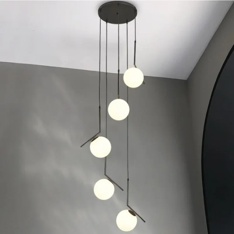 Nordic Duplex Villa Lobby Pendant Lamp Modern Nordic Spiral Stair Hanging Light Dining Living Room Hotel Chandelier Lamp
Nordic Duplex Villa Lobby Pendant Lamp Modern Nordic Spiral Stair Hanging Light Dining Living Room Hotel Chandelier Lamp