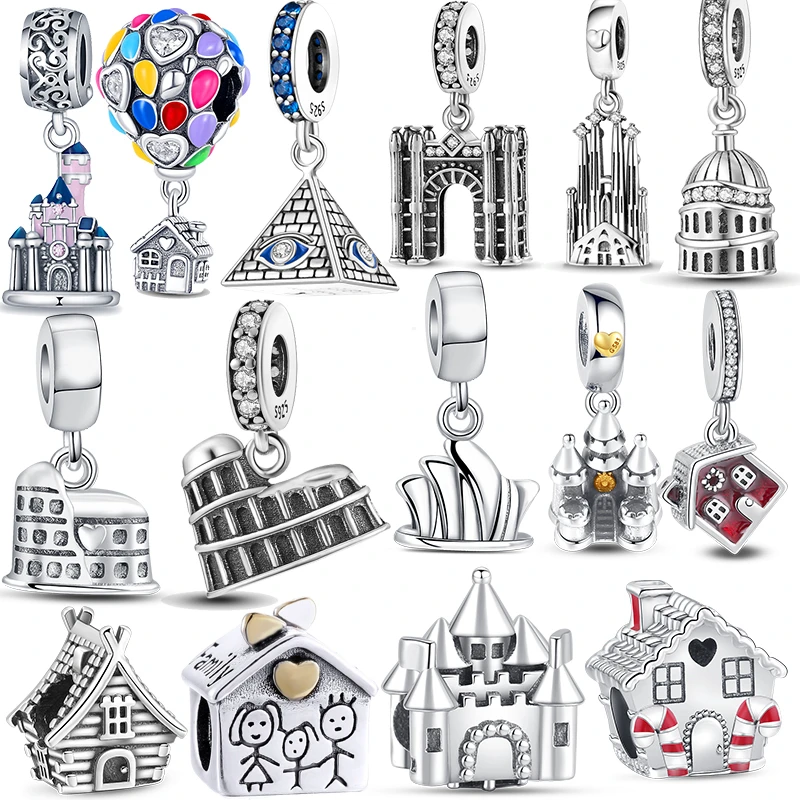 925 Sterling Silver Charm Retro Opera Family House Castle Dangle Fit Original Pandora Bracelet DIY Jewelry Gifts Making
925 Sterling Silver Charm Retro Opera Family House Castle Dangle Fit Original Pandora Bracelet DIY Jewelry Gifts Making