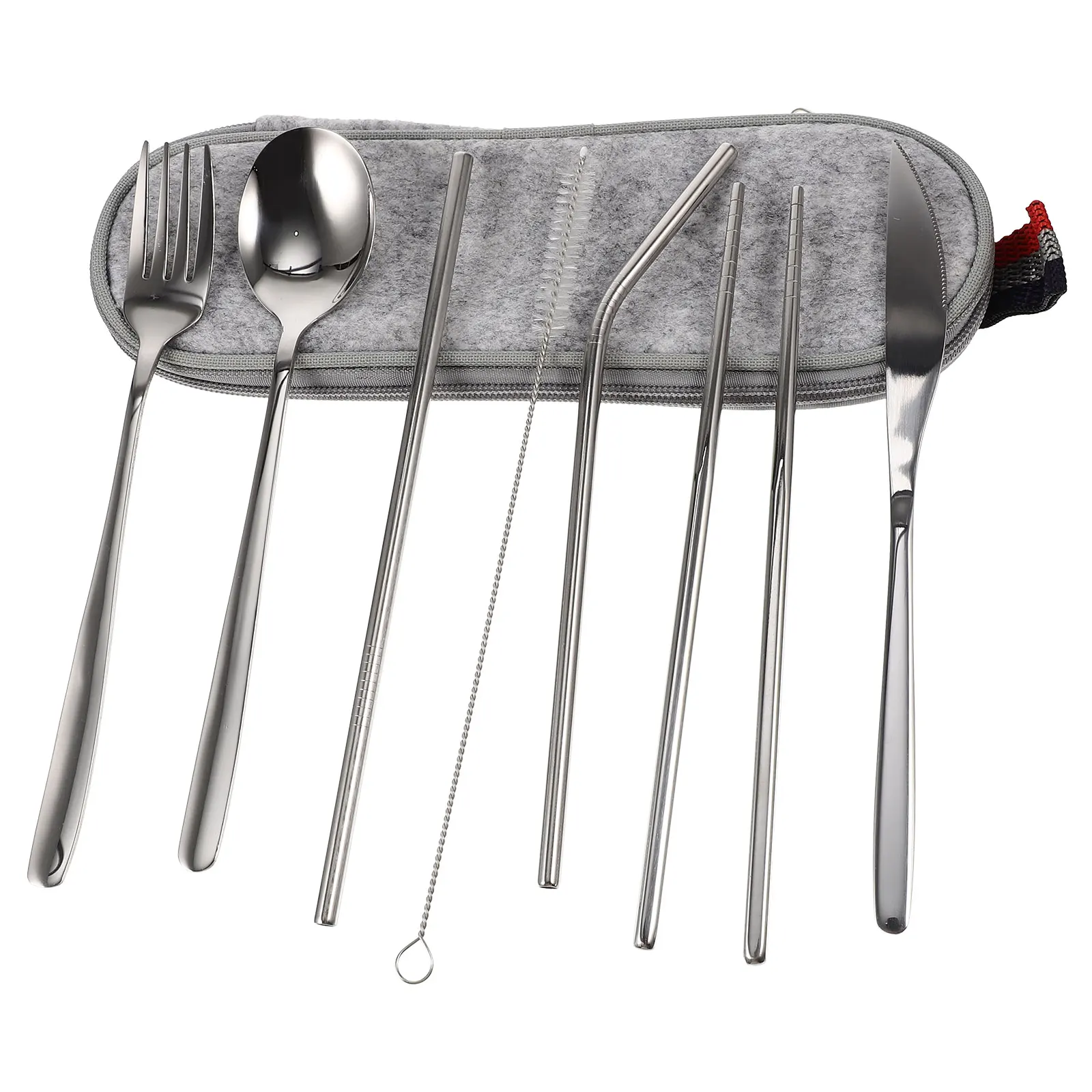 1 set Portable Cutlery Set Stainless Steel Fork Spoon Chopsticks Camping Tableware Reusable Travel Straw Cleaning Brush Outdoor
1 set Portable Cutlery Set Stainless Steel Fork Spoon Chopsticks Camping Tableware Reusable Travel Straw Cleaning Brush Outdoor
