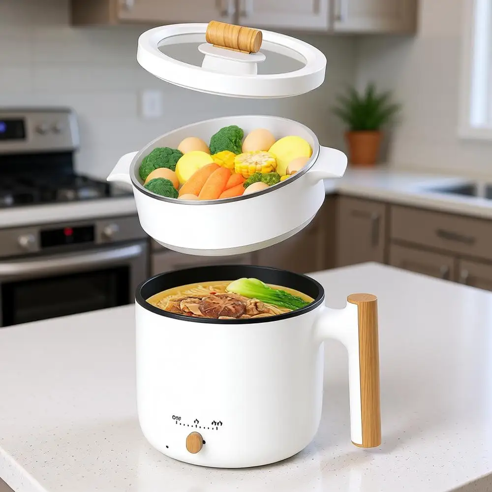 1.8L Portable Mini Electric Cooker, Multifunction Non-Stick Skillet for Stir Fry, Stew, Steam, Perfect for Noodles, Pasta, Eggs,
1.8L Portable Mini Electric Cooker, Multifunction Non-Stick Skillet for Stir Fry, Stew, Steam, Perfect for Noodles, Pasta, Eggs,