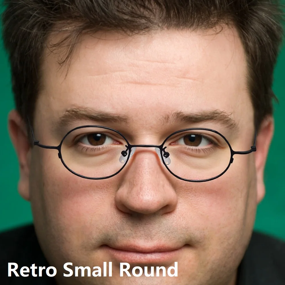 Small Glasses Frame Vintage Round Eyeglasses 6g Elastic Leg Eyewear Men Women Designer No Fade Fashion Brand Designer Spectacle
Small Glasses Frame Vintage Round Eyeglasses 6g Elastic Leg Eyewear Men Women Designer No Fade Fashion Brand Designer Spectacle