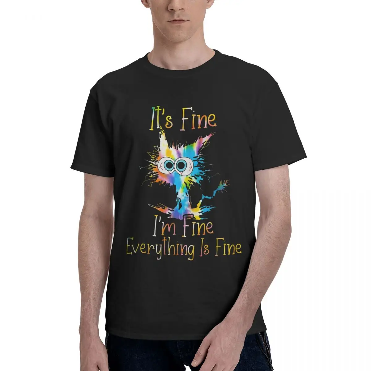 It's Fine I'm Fine, Tie-Dye, 100% хлопок, повседневная дышащая удобная винтажная мужская одежда высокого класса, забавный подарок
It's Fine I'm Fine, Tie-Dye, 100% хлопок, повседневная дышащая удобная винтажная мужская одежда высокого класса, забавный подарок