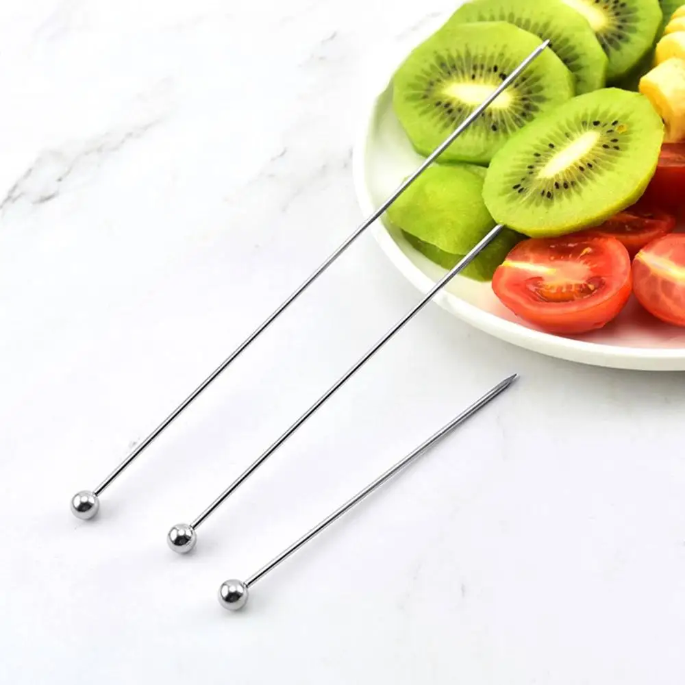 Snacks Barbeque Reuseable Stainless Steel Decorative Skewer Picks Sticks Toothpick
Snacks Barbeque Reuseable Stainless Steel Decorative Skewer Picks Sticks Toothpick