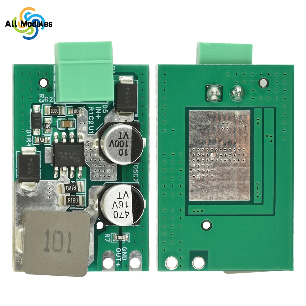 DC-DC Step-Down Module Input DC 8-90V to 12V 2A High Current Constant Voltage and Current Control Module
DC-DC Step-Down Module Input DC 8-90V to 12V 2A High Current Constant Voltage and Current Control Module