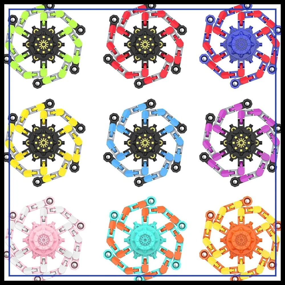 Transformable Fidget Spinners, Stress Relief Sensory Toys, Deformable Chain DIY Robot Fingertip Gyros Party Favors Prizes (9PCS)
Transformable Fidget Spinners, Stress Relief Sensory Toys, Deformable Chain DIY Robot Fingertip Gyros Party Favors Prizes (9PCS)