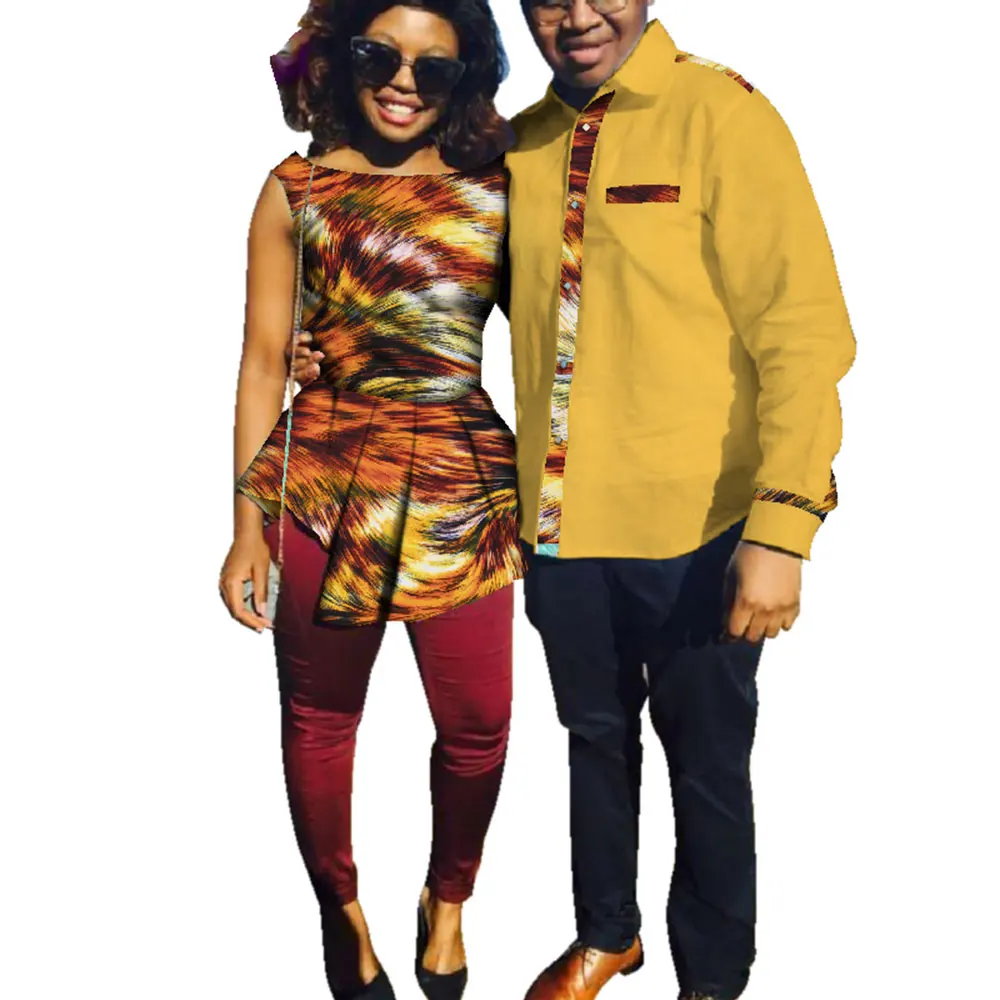 Fashion African Clothes for Couple Men Long Sleeve Shirt Women Sleeveless Tops T Shirt Casual Matching Lover Clothes WYQ157
Fashion African Clothes for Couple Men Long Sleeve Shirt Women Sleeveless Tops T Shirt Casual Matching Lover Clothes WYQ157