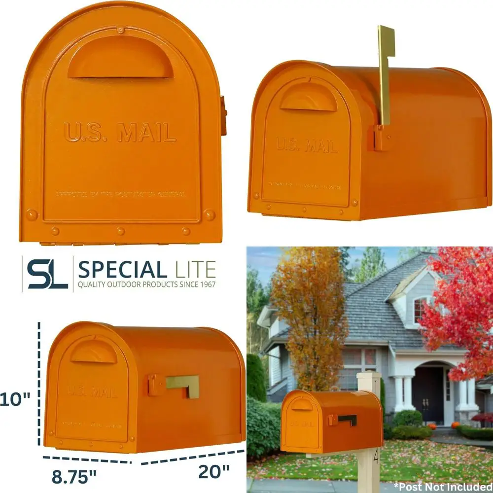 Curbside Mailbox with Orange Finish - Post Mount Option - SCD-1008-ORG
Curbside Mailbox with Orange Finish - Post Mount Option - SCD-1008-ORG