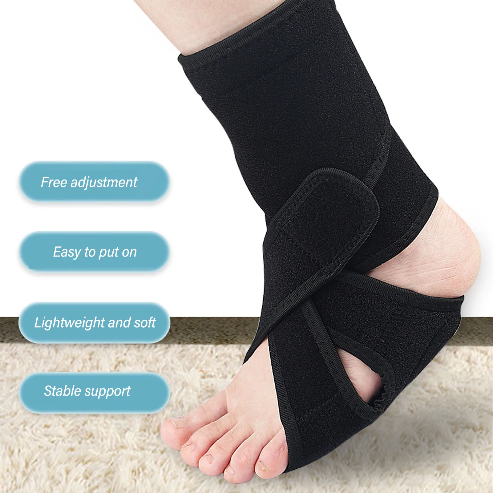 1pc Drop Foot Brace for Walking Stretching Plantar Arch Compression Adjustable Ankle Foot Orthosis Brace Ankle Foot Brace
1pc Drop Foot Brace for Walking Stretching Plantar Arch Compression Adjustable Ankle Foot Orthosis Brace Ankle Foot Brace