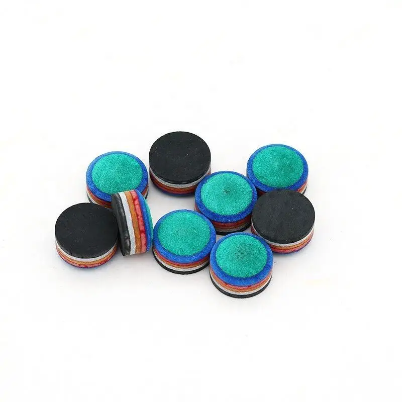 10PCS/Bag High quality Colorful Multi Layer 14mm Cue Tips Leather Billiard Cue Tip for Sale
10PCS/Bag High quality Colorful Multi Layer 14mm Cue Tips Leather Billiard Cue Tip for Sale