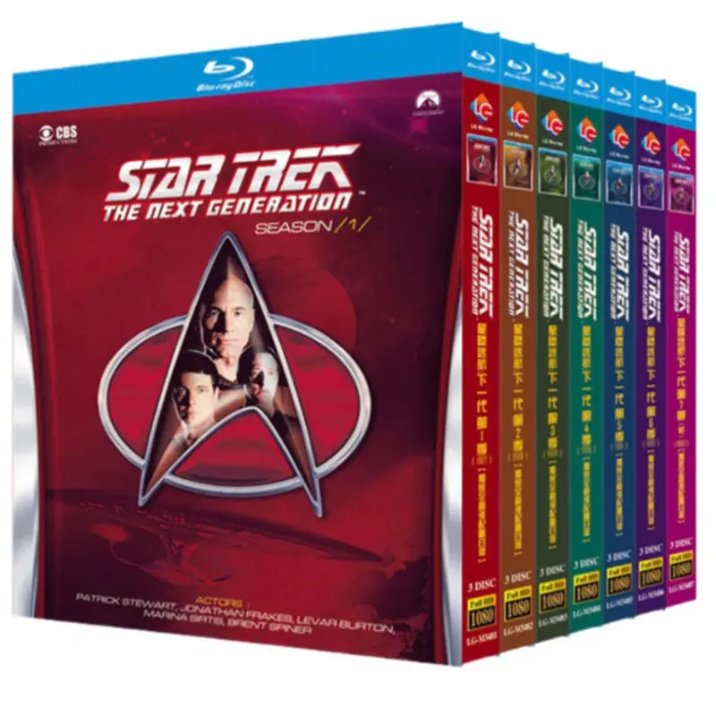 BD Blu-ray Discs US TV Series Star Trek The Next Generation Seasons 1–7 1987–1993 Japanese Edition 21-Disc Box Set
BD Blu-ray Discs US TV Series Star Trek The Next Generation Seasons 1–7 1987–1993 Japanese Edition 21-Disc Box Set