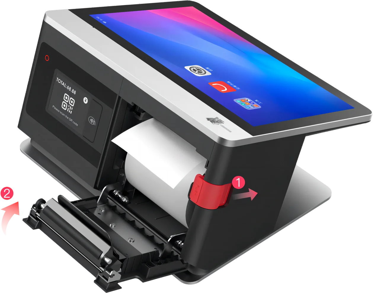 Androidwindows/11.6/10.1+LED POS Terminal Integrated 80mm NFC Printer Restaurant Touch Screens MLY Brand Cash Register NFC For
Androidwindows/11.6/10.1+LED POS Terminal Integrated 80mm NFC Printer Restaurant Touch Screens MLY Brand Cash Register NFC For