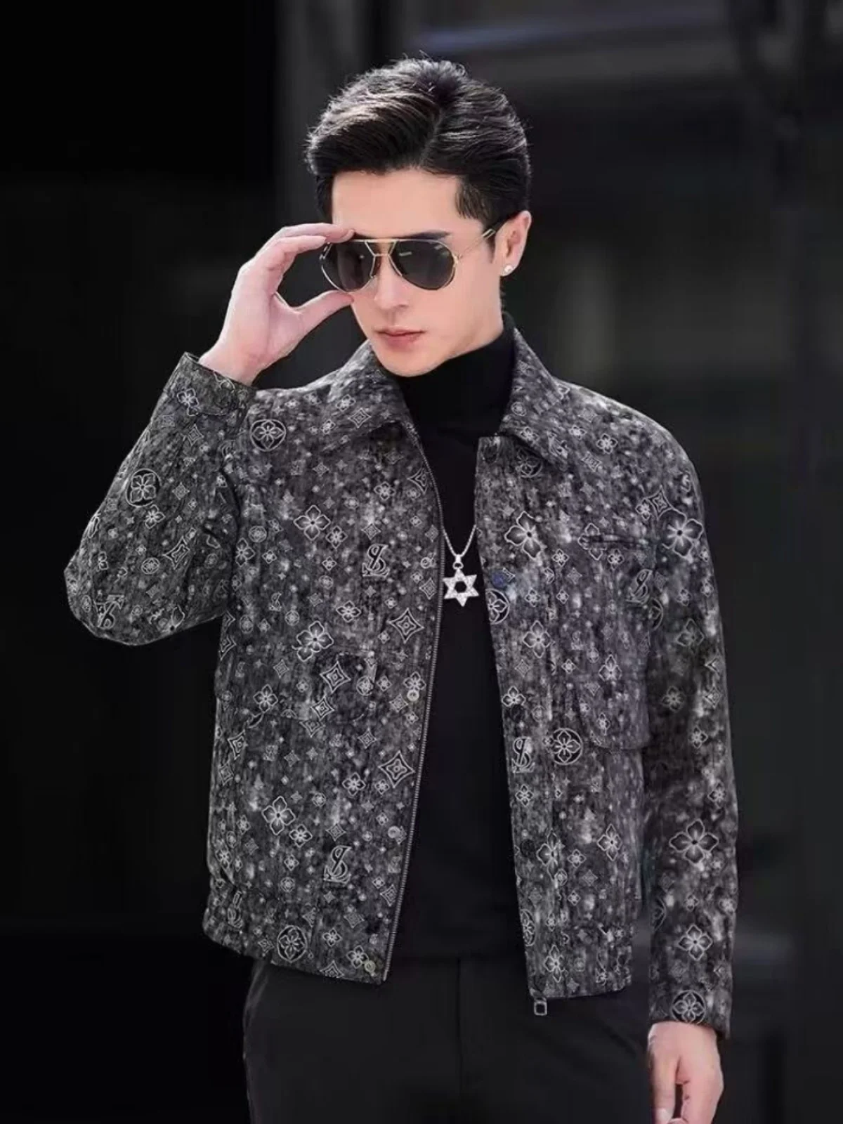 Sli Men's Collared Jaet Outerwear Faionable Luxury Trendy Brand High-End Retro Versatile Haome Spring Autumn New M...
Sli Men's Collared Jaet Outerwear Faionable Luxury Trendy Brand High-End Retro Versatile Haome Spring Autumn New M...