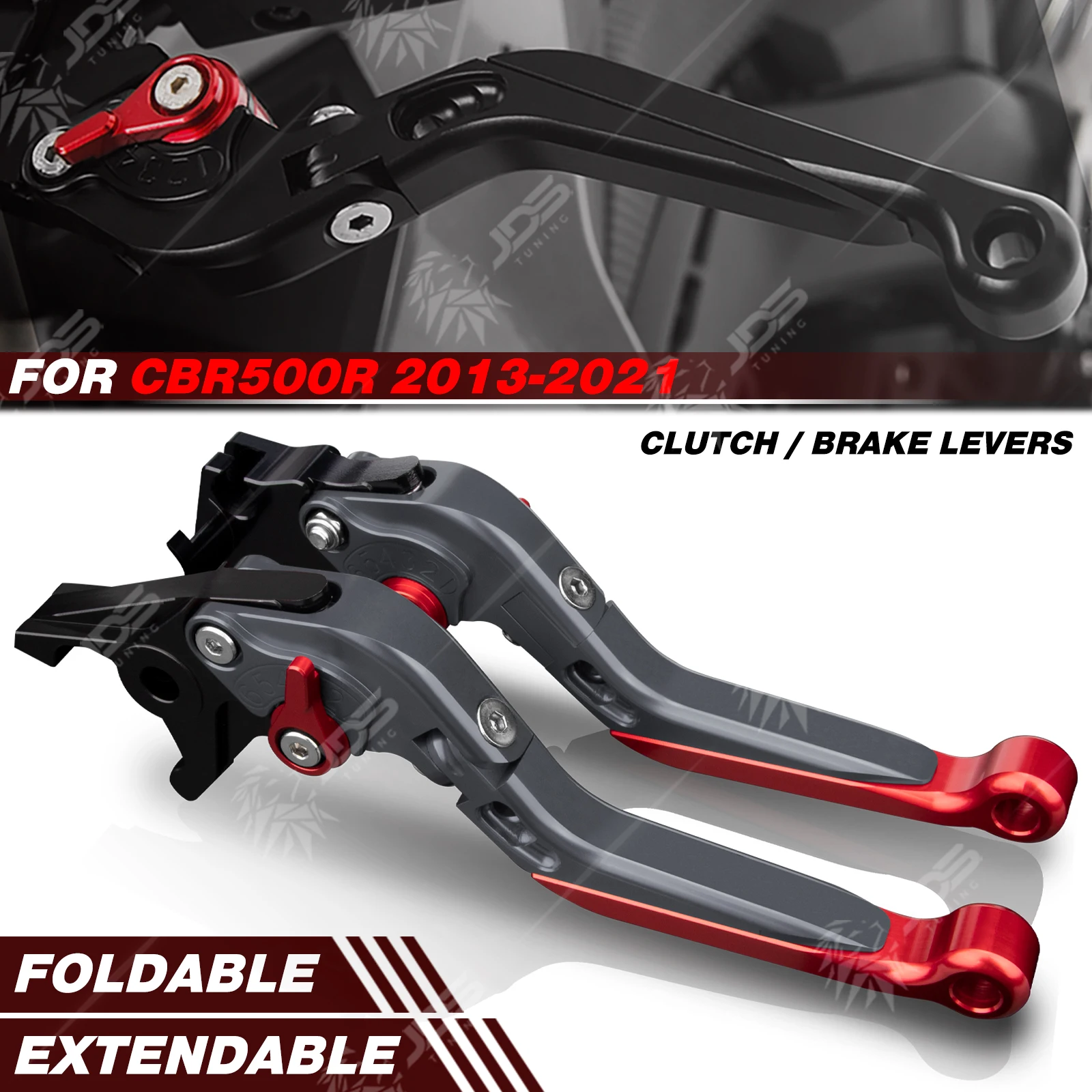 JDSTUNING For Honda CBR500R 2013-2021 Folding Clutch and Brake Lever Set Adjustable Levers Motorcycle Accessories Parts
JDSTUNING For Honda CBR500R 2013-2021 Folding Clutch and Brake Lever Set Adjustable Levers Motorcycle Accessories Parts