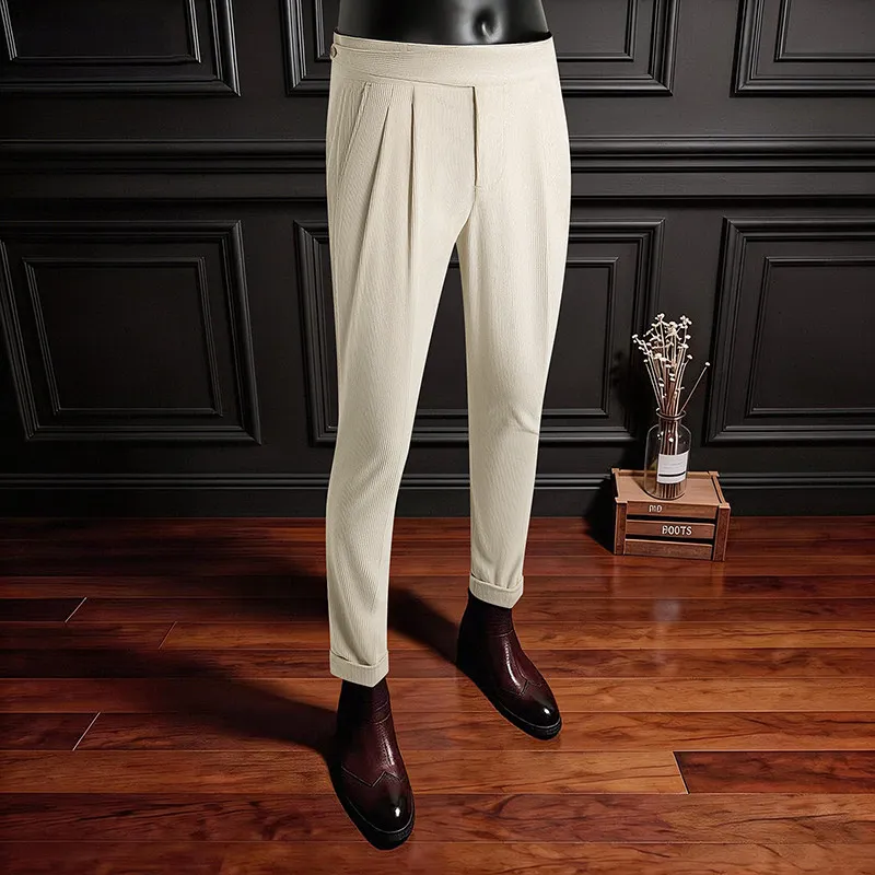 High Quality Solid Color Dress Suit Pants Men's Luxurious and Versatile Stretch High Waisted Business Suit Slim Fit Suit Pants
High Quality Solid Color Dress Suit Pants Men's Luxurious and Versatile Stretch High Waisted Business Suit Slim Fit Suit Pants