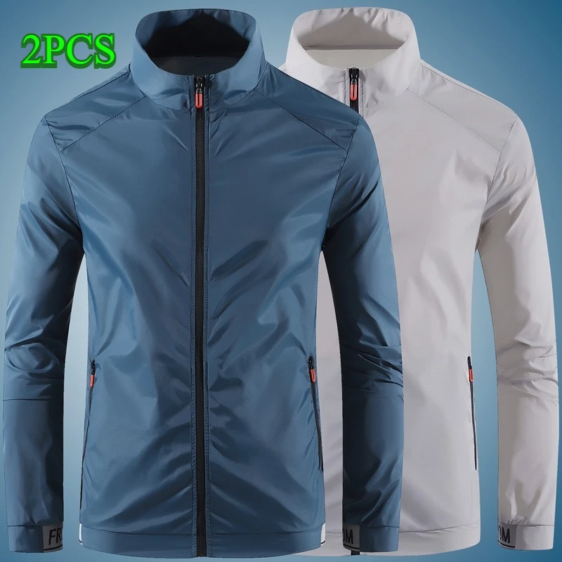 2pcs Summer Outdoor Sunscreen Coats Men Quick Dry Sun-Protective Thin Jacket Mens Hiking Fishing Cycling Gym Sport Skin Clothing
2pcs Summer Outdoor Sunscreen Coats Men Quick Dry Sun-Protective Thin Jacket Mens Hiking Fishing Cycling Gym Sport Skin Clothing