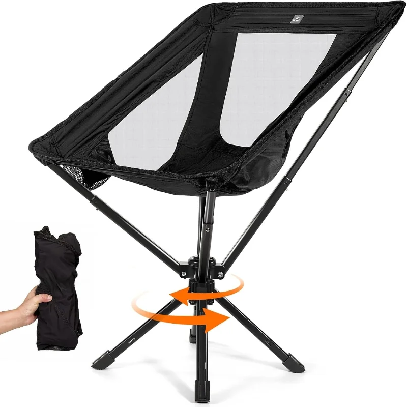 Portable Camping Chair - SwivelCore 180 Swivel & Auto-Return, Small Compact Lightweight Folding Chairs for Adults, Outdoor Backp
Portable Camping Chair - SwivelCore 180 Swivel & Auto-Return, Small Compact Lightweight Folding Chairs for Adults, Outdoor Backp