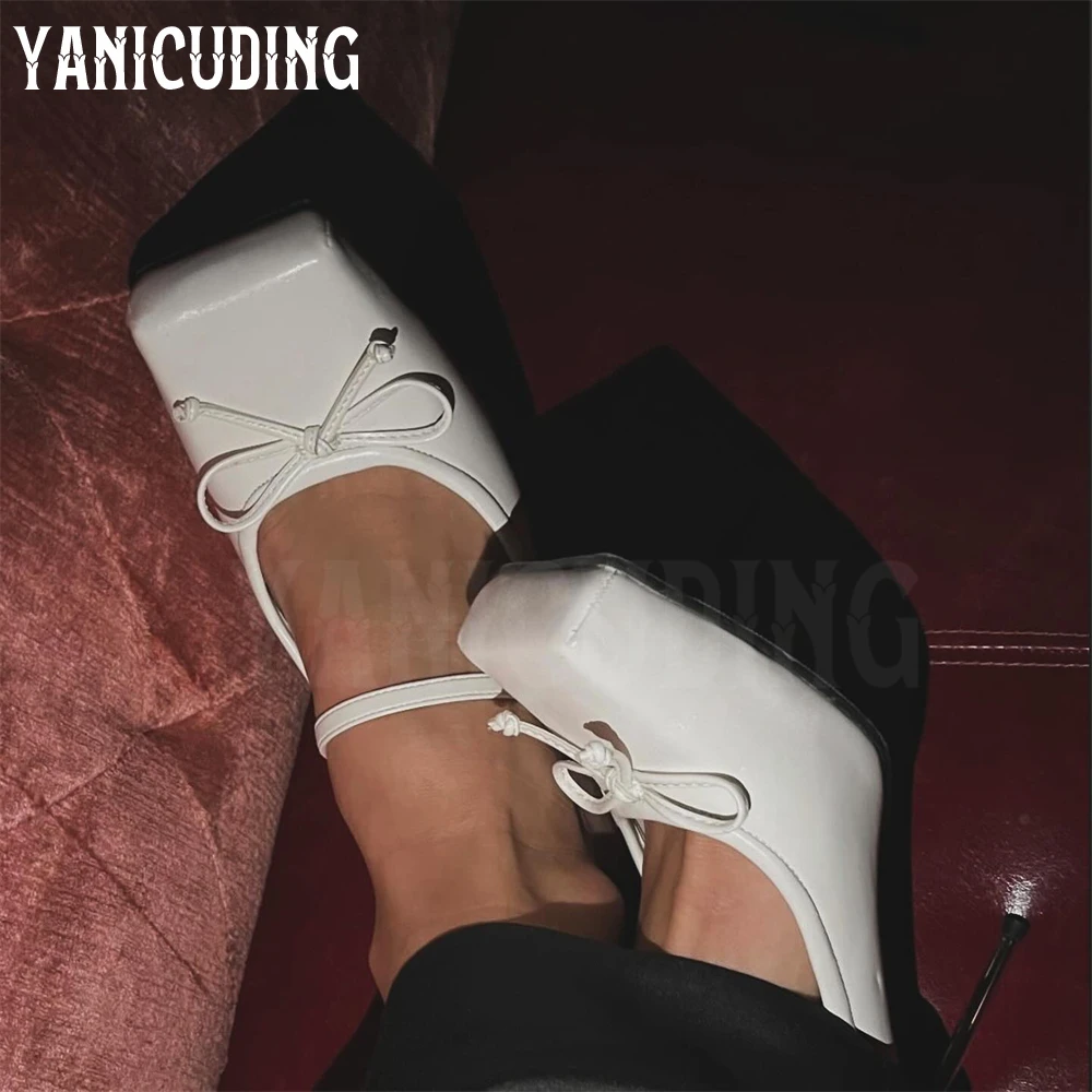 Designer Style Square Toe Mules Novelty Fashion Style Metallic Stiletto Slippers Front Strap High Heeled Women's Handmade Pumps
Designer Style Square Toe Mules Novelty Fashion Style Metallic Stiletto Slippers Front Strap High Heeled Women's Handmade Pumps