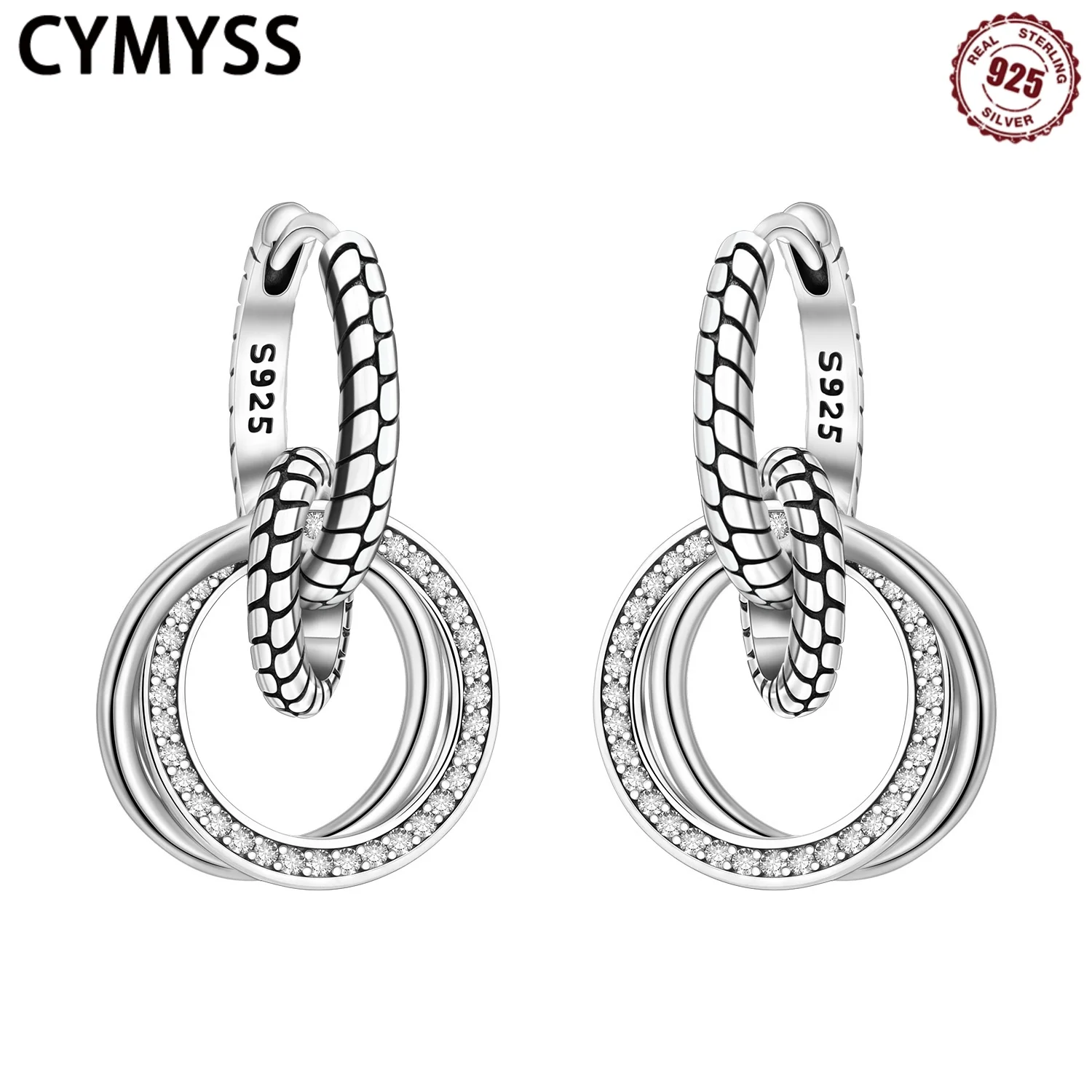 CYMYSS 2025 New 925 Sterling Silver Snake Bone Eardrop Boutique Birthday Party Gift Trend Zircon Jewelry Pendant
CYMYSS 2025 New 925 Sterling Silver Snake Bone Eardrop Boutique Birthday Party Gift Trend Zircon Jewelry Pendant