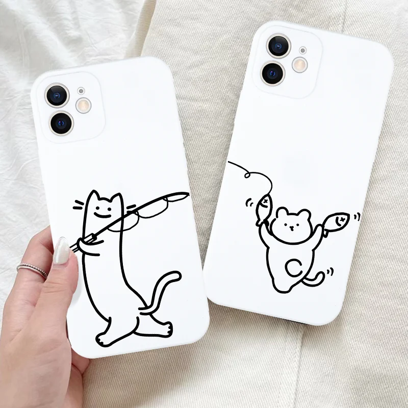 Go Fishing Striped Cat Couple Phone Case For iPhone 16 15 11 12 14 13 Pro Max Mini X XSMax XR 7 8 Plus SE4 16e Silica Cover Fund
Go Fishing Striped Cat Couple Phone Case For iPhone 16 15 11 12 14 13 Pro Max Mini X XSMax XR 7 8 Plus SE4 16e Silica Cover Fund