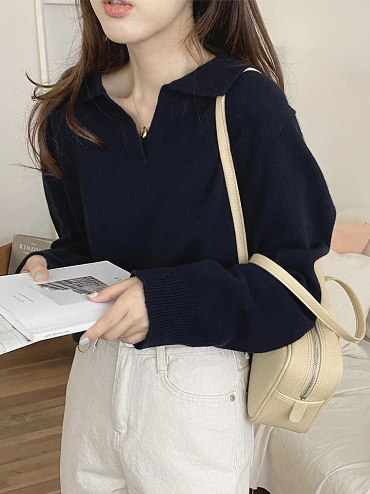 Chic Autumnal Loose Fit Long Sve Ne Pure Color Knitted Sweater for Women Casual Versatile Comfortable Knitwear
Chic Autumnal Loose Fit Long Sve Ne Pure Color Knitted Sweater for Women Casual Versatile Comfortable Knitwear