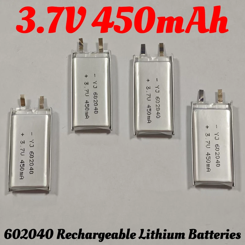 602040 Polymer 450mAhBattery Li Po 3.7V Lithium Battery DVR GPS Driving Recorder Bluetooth Headset Mp3/mp4 Rechargeable Battery
602040 Polymer 450mAhBattery Li Po 3.7V Lithium Battery DVR GPS Driving Recorder Bluetooth Headset Mp3/mp4 Rechargeable Battery