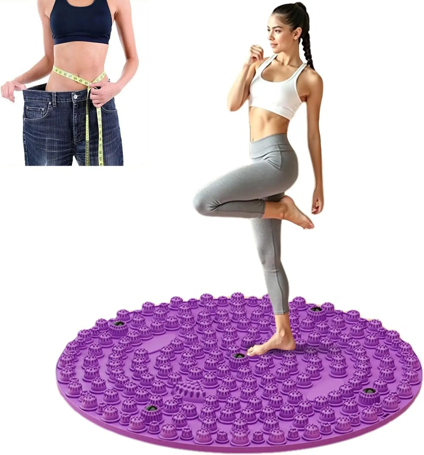 Large 22-Inch Acupressure Mat for Feet with Magnetic Points, Reflexology Foot Massager Pad for Pain Relief, Anti Fatigue
Large 22-Inch Acupressure Mat for Feet with Magnetic Points, Reflexology Foot Massager Pad for Pain Relief, Anti Fatigue