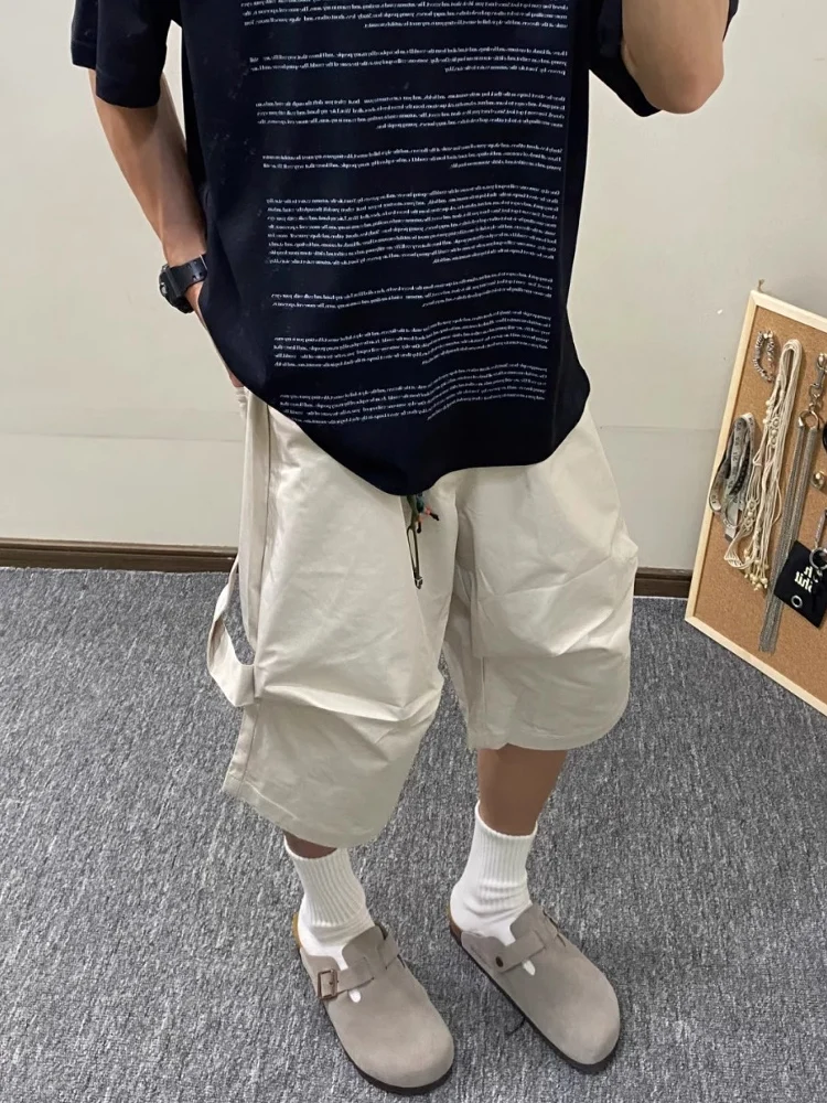 Nonnod Vibe Men's Casual Loose Fit Seven-Foot Pants High Street Pleated Logging Sle Youthful Energy Summer Pure Color
Nonnod Vibe Men's Casual Loose Fit Seven-Foot Pants High Street Pleated Logging Sle Youthful Energy Summer Pure Color