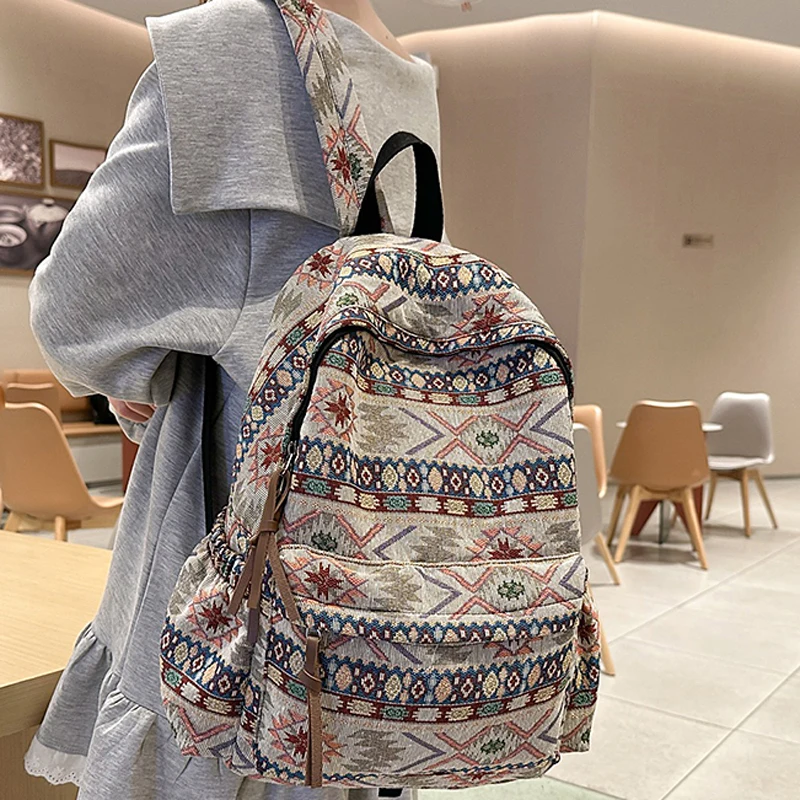 Ethnic style backpack Fashion Female Travel School Bag Ladies Book Bags Women Men Student Laptop College Backpack forTeen Girls
Ethnic style backpack Fashion Female Travel School Bag Ladies Book Bags Women Men Student Laptop College Backpack forTeen Girls