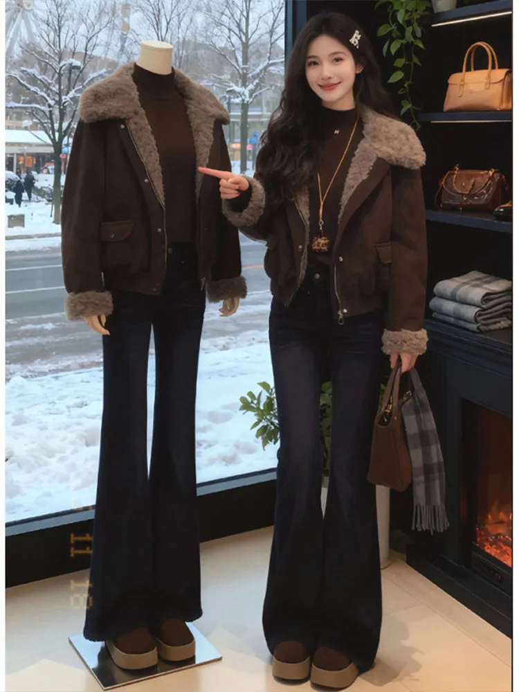 Trendy Collared Thiened Leather Fur ort Jaet Women Winter New Sle Super Beautiful Loose Coat Korean Version Cotton Cl...
Trendy Collared Thiened Leather Fur ort Jaet Women Winter New Sle Super Beautiful Loose Coat Korean Version Cotton Cl...