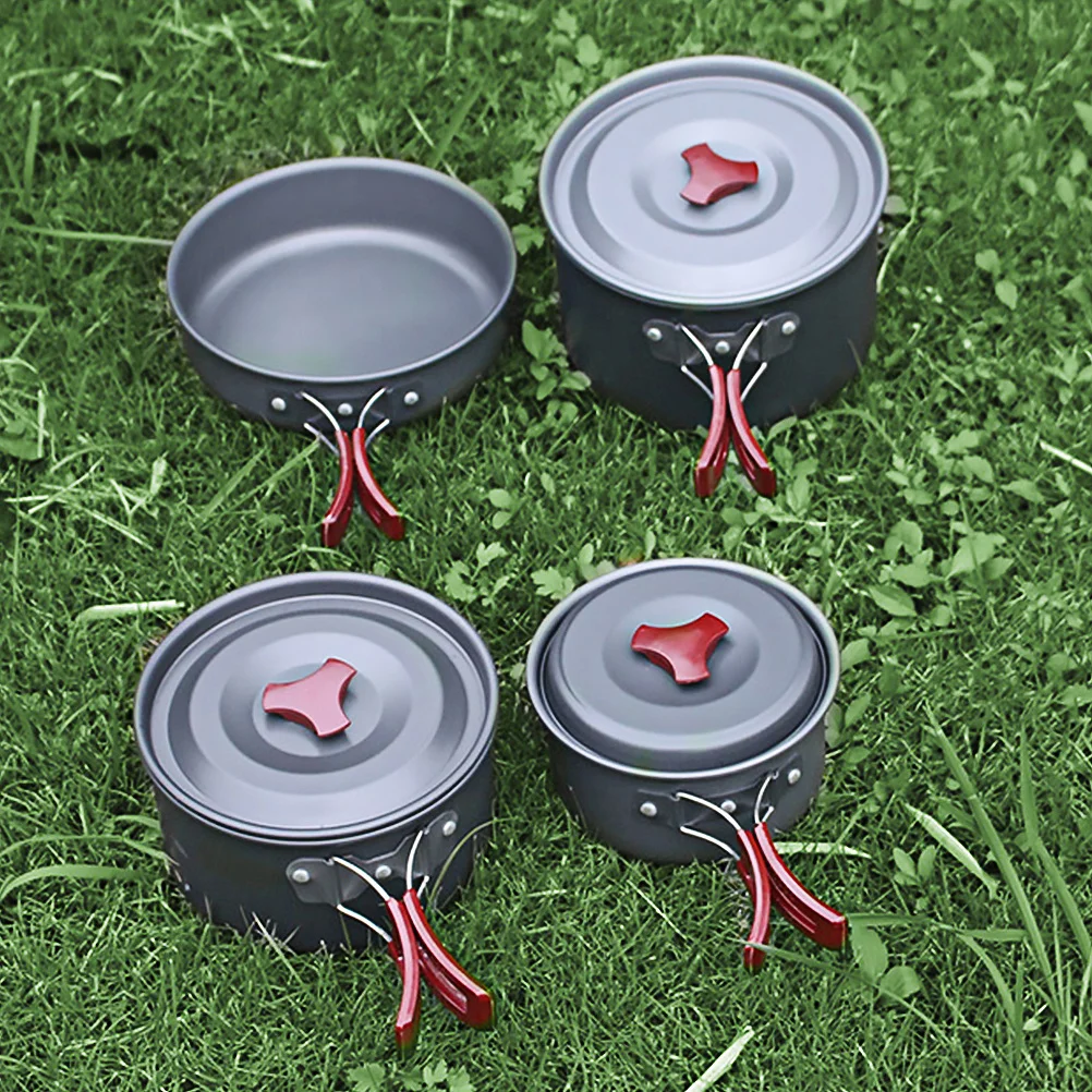 1Set Folding Camping Cookware Set Portable Outdoor Cooking Kit Plastic Handle Heat Resistant Safe for 4-5 People Hiking
1Set Folding Camping Cookware Set Portable Outdoor Cooking Kit Plastic Handle Heat Resistant Safe for 4-5 People Hiking