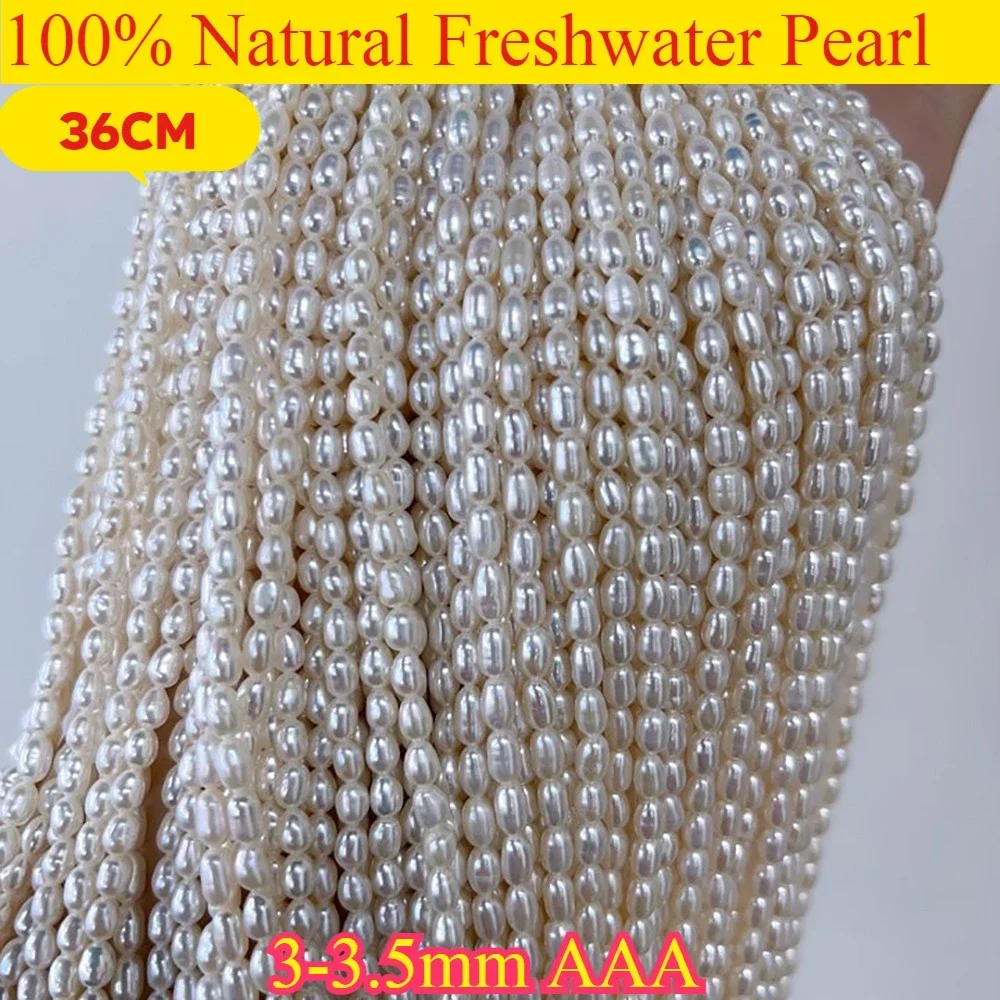 3-3.5mm3A Lustrous Rice Small White Bead Wedding Wholesale Natural Freshwater Pearl Jewelry MakeDIY Necklace Bracelet Women Gift
3-3.5mm3A Lustrous Rice Small White Bead Wedding Wholesale Natural Freshwater Pearl Jewelry MakeDIY Necklace Bracelet Women Gift