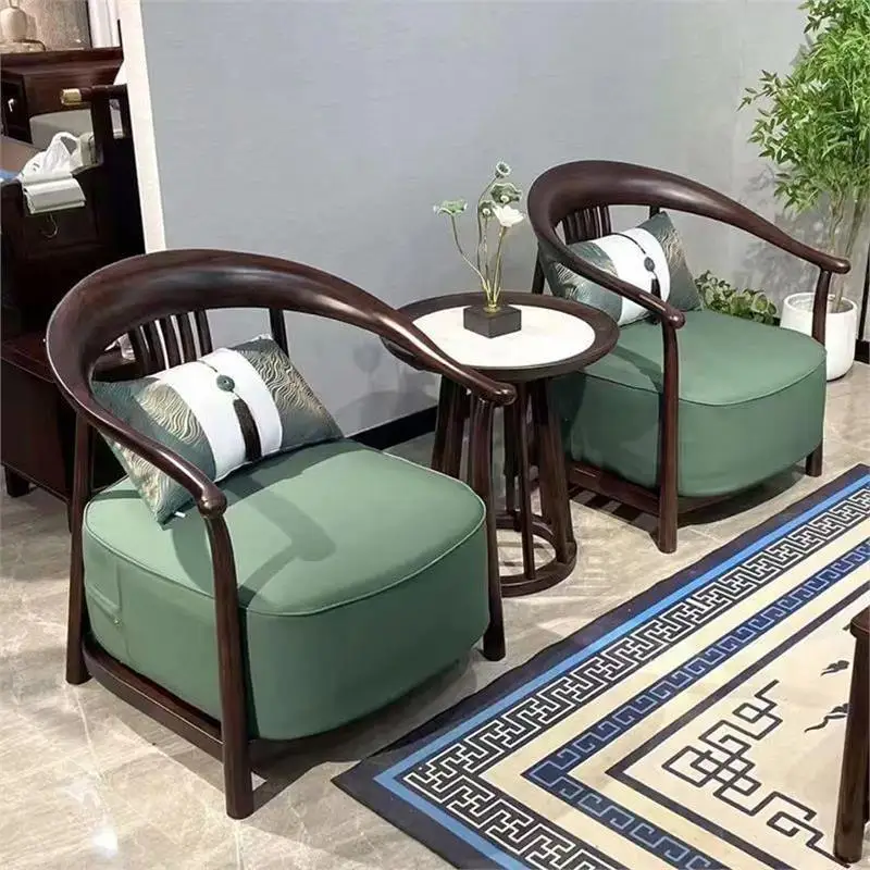Solid wood leisure chair black three-piece set living room soft bag Chinese chair combination sofa chair
Solid wood leisure chair black three-piece set living room soft bag Chinese chair combination sofa chair