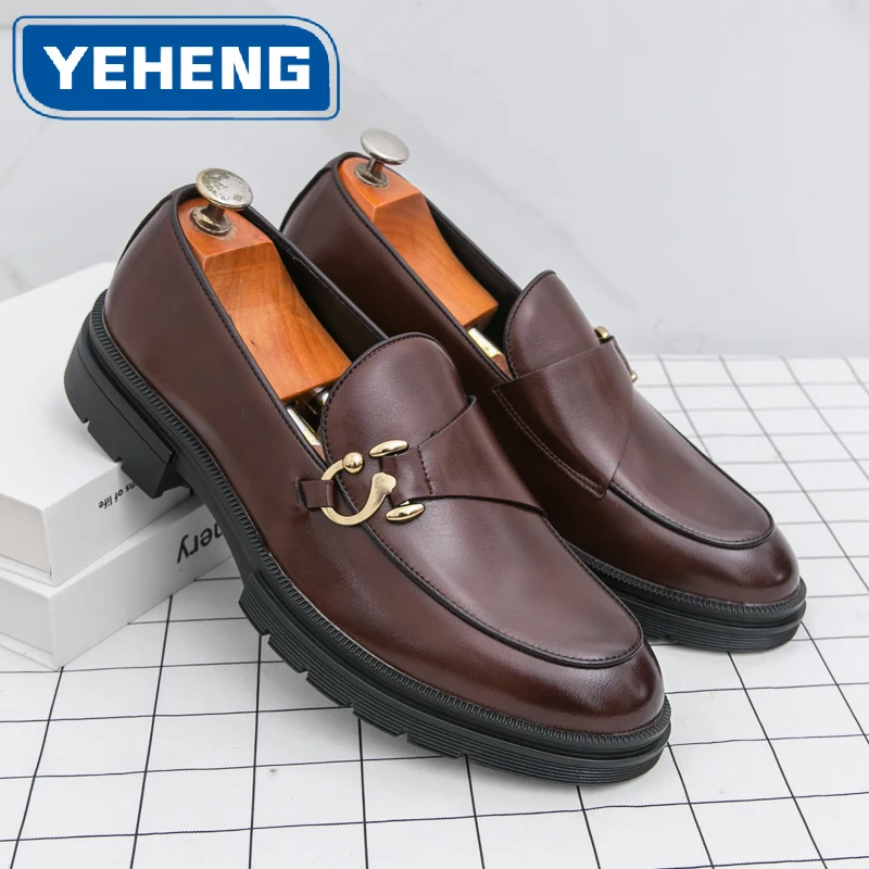 Clean Fit Men Business Loafers Luxury Design Metal Decoration Slip On Office Driving Casual Flat Wedding Leather Shoes Big Size
Clean Fit Men Business Loafers Luxury Design Metal Decoration Slip On Office Driving Casual Flat Wedding Leather Shoes Big Size