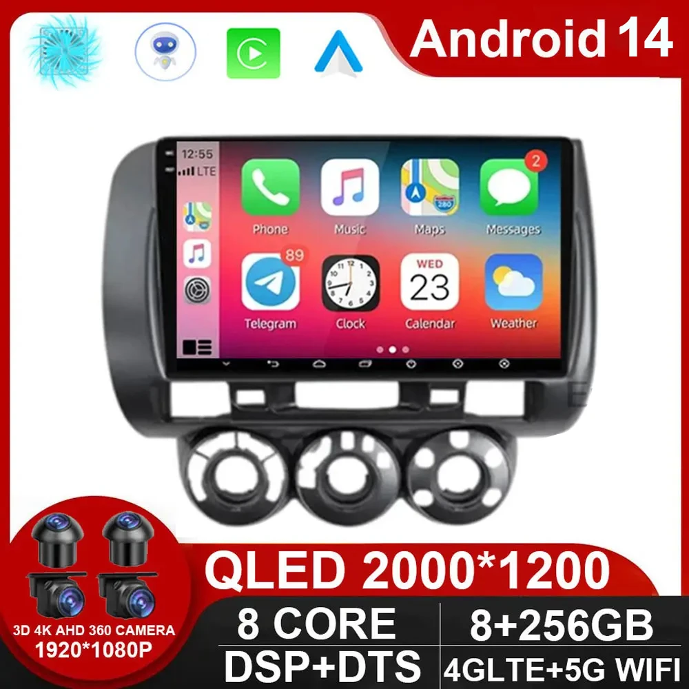 Android 14 Car Stereo Radio Multimedia Video Player For Honda Fit Jazz City 2002 2003 2004 2005 2006 2007 GPS Navigation 2 Din
Android 14 Car Stereo Radio Multimedia Video Player For Honda Fit Jazz City 2002 2003 2004 2005 2006 2007 GPS Navigation 2 Din