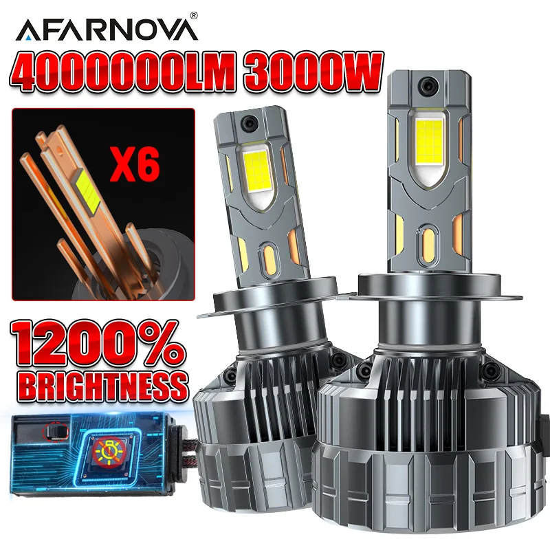 H7 H4 Светодиодные лампы H11 9005 HB3 9006 HB4 9012 H1 Светодиодные фары Canbus 3000 Вт 6 медных трубок 4000000LM Автомобильные лампы Передние фары 6000K
H7 H4 Светодиодные лампы H11 9005 HB3 9006 HB4 9012 H1 Светодиодные фары Canbus 3000 Вт 6 медных трубок 4000000LM Автомобильные лампы Передние фары 6000K