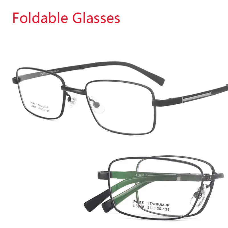 HD Ultra-Light Pure Titanium Men's Eyewear Frame Foldable Glasses Retro Square Folding Reading Optical Prescription Glasses
HD Ultra-Light Pure Titanium Men's Eyewear Frame Foldable Glasses Retro Square Folding Reading Optical Prescription Glasses
