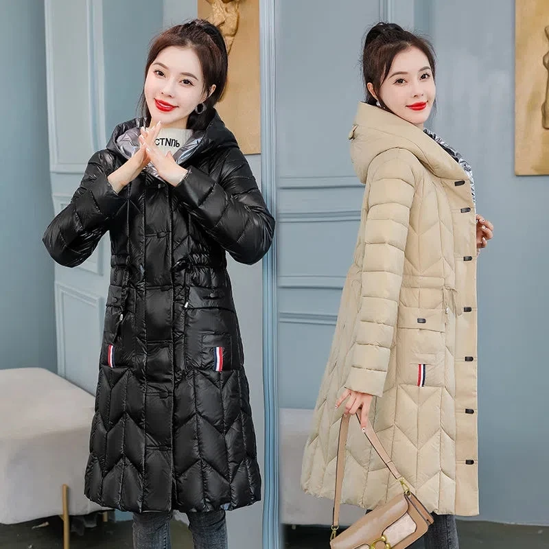 Down Cotton Jacket Women 2022 Winter New Korean Waist Fashion Slim Padded Coat Female Large Size Long Hooded Light Parkas
Down Cotton Jacket Women 2022 Winter New Korean Waist Fashion Slim Padded Coat Female Large Size Long Hooded Light Parkas