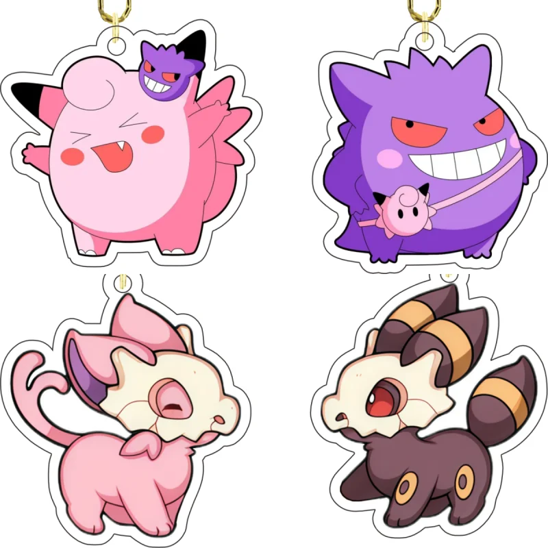 Anime Peripheral Recycled Acrylic Keychain for Gengar Clefable Skitty Cubone Furret Keychain Backpack Pendant Cartoon Gift
Anime Peripheral Recycled Acrylic Keychain for Gengar Clefable Skitty Cubone Furret Keychain Backpack Pendant Cartoon Gift