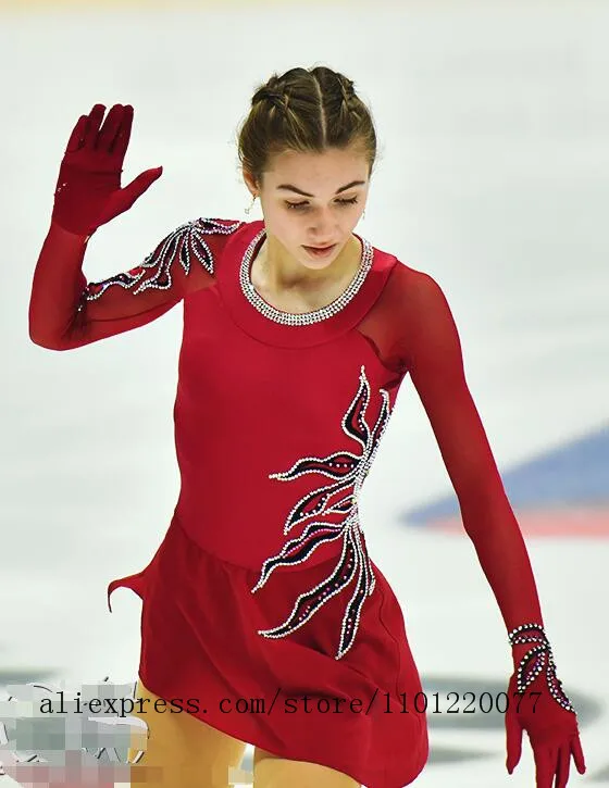 Figure Skating Dresses Red Custom Girls Ice Skating Competition Dresses for Ladies
Figure Skating Dresses Red Custom Girls Ice Skating Competition Dresses for Ladies