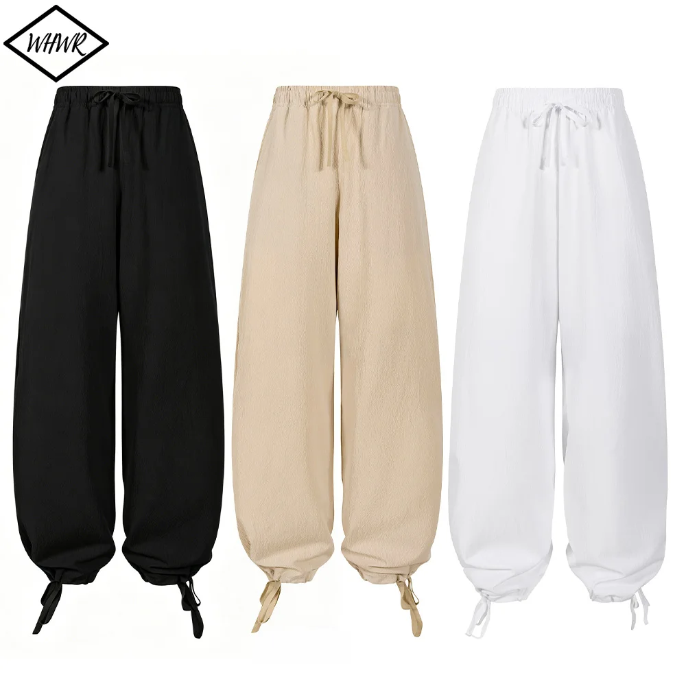 Men’s Casual Wide Leg Pants Quick Dry Loose Fit Trousers with Elastic Waist and Drawstring Lightweight and Breathable Pants
Men’s Casual Wide Leg Pants Quick Dry Loose Fit Trousers with Elastic Waist and Drawstring Lightweight and Breathable Pants