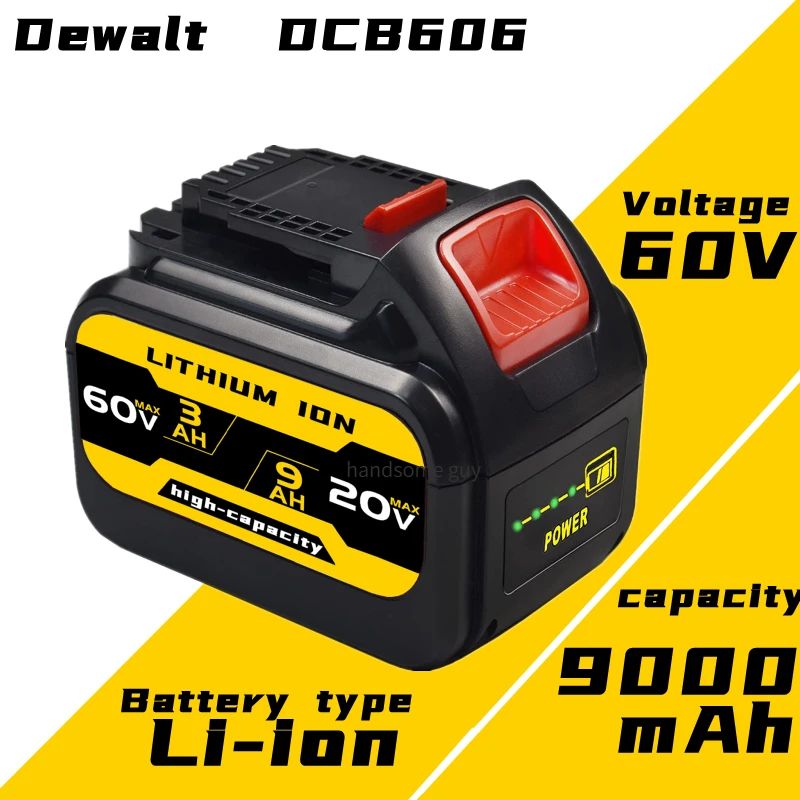 Аккумулятор Dcb606 9000 мАч 20 в/60 в/120 В макси, замена для dewalt dcb609g dcb612, работает со всеми беспроводными электроинструментами 20 в/60 в/120 в
Аккумулятор Dcb606 9000 мАч 20 в/60 в/120 В макси, замена для dewalt dcb609g dcb612, работает со всеми беспроводными электроинструментами 20 в/60 в/120 в