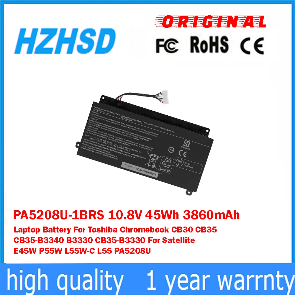PA5208U-1BRS 10.8V 45Wh 3860mAh Laptop Battery For Toshiba Chromebook CB30 CB35 CB35-B3340 B3330 CB35-B3330 For Satellite E45W
PA5208U-1BRS 10.8V 45Wh 3860mAh Laptop Battery For Toshiba Chromebook CB30 CB35 CB35-B3340 B3330 CB35-B3330 For Satellite E45W